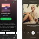 Shuffled playlists on mobile.
